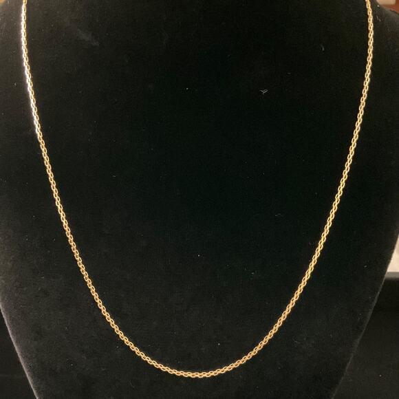 STUNNING 10K SOLID GOLD BISMARK NECKLACE BRAND NEW 22” 2mm- Item# 212 - Picture 1 of 7